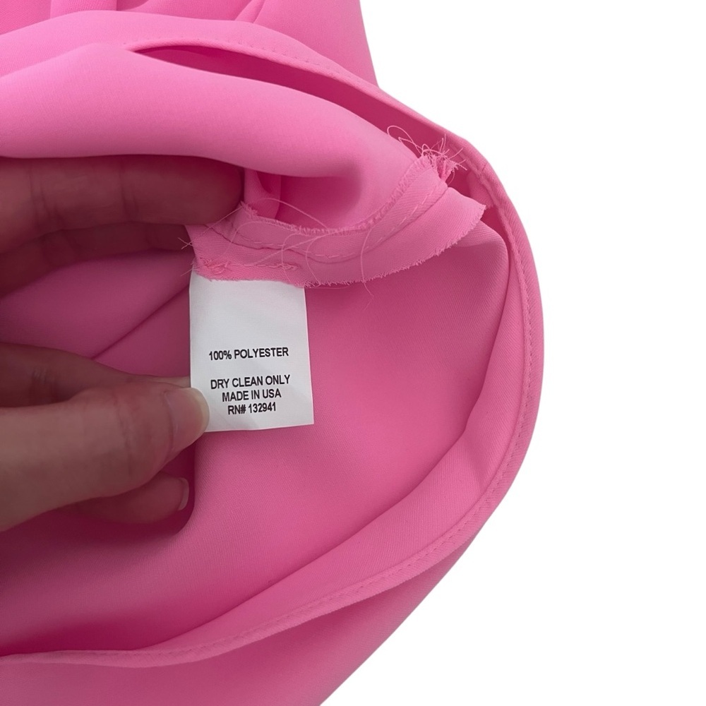 Amanda Uprichard x Revolve Violeta Bubble Gum Pink Dress SZ S Party Hoco Club - Picture 11 of 14